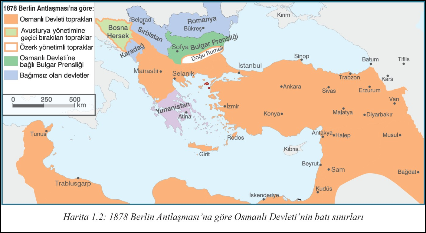 Berlin Antlaşmasına Göre Osmanlı Devleti